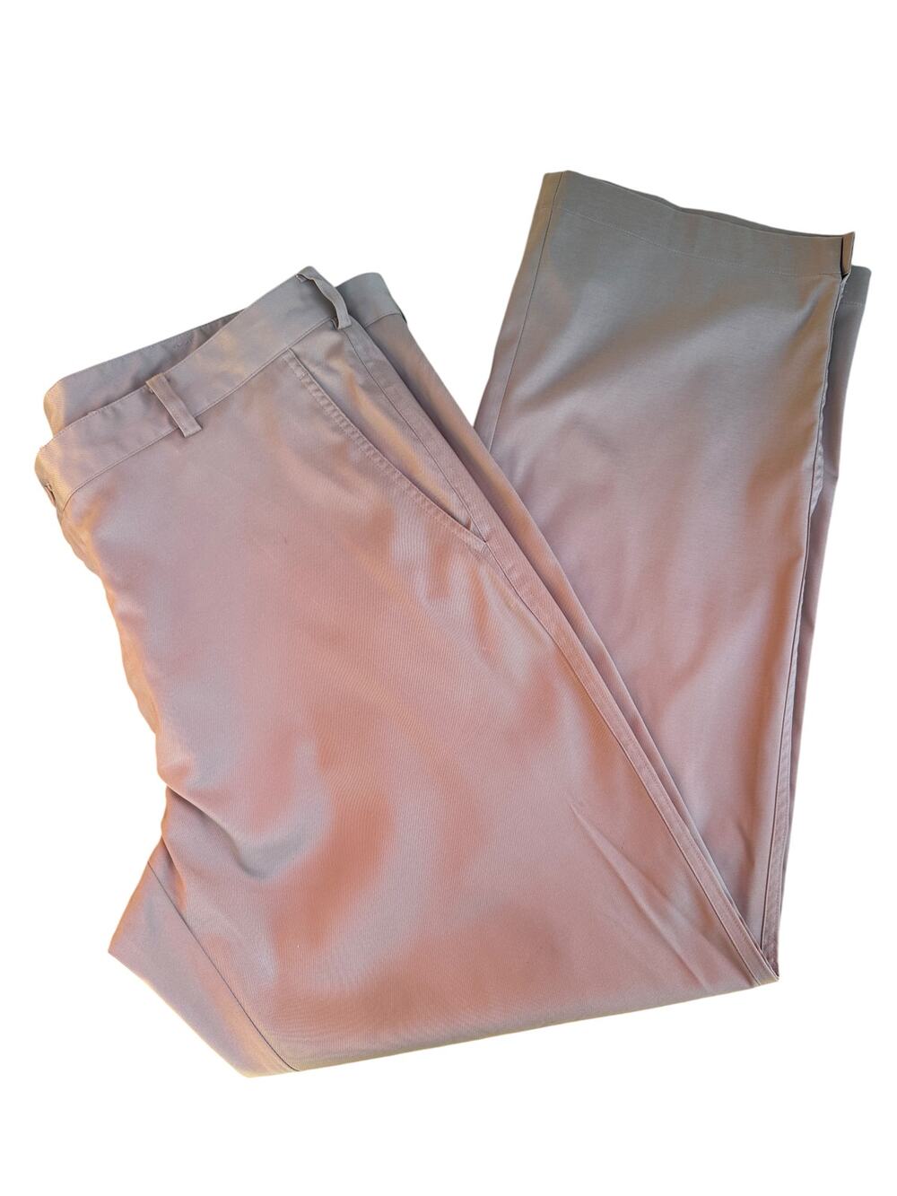 Nike Golf Dri-FIT Pants Men's 40x32 Khaki Flat Front Performance Golf